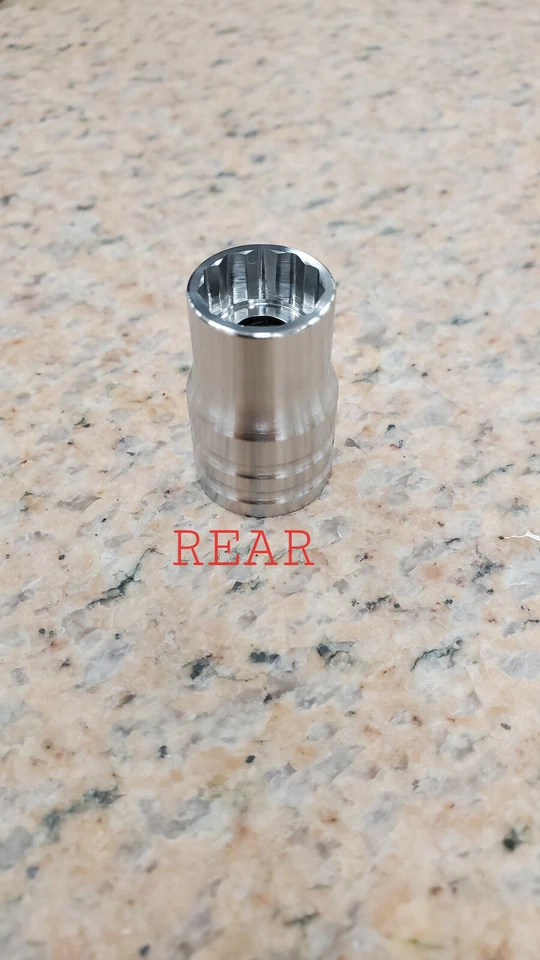 ASANTI WHEEL 3/8 SOCKET TOOL REMOVE REAR 2 -3 Pc WHEEL-13MM 11 POINT - Image 4 of 4