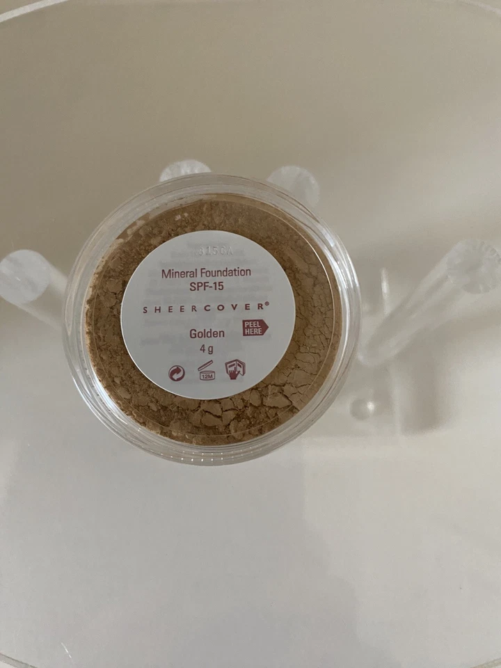 Sheer Cover mineral foundation 4 g gold new and Sealed - Image 2 of 2