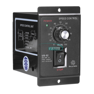 400W AC Motor Speed Controller Speed Pinpoint Regulator Forward Backward 220V