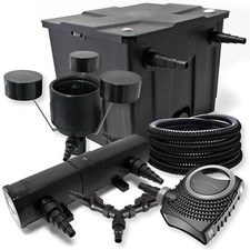 TTSet Filtro per 12000l Chiarificatore 24W Pompa NEO8000 Tubo 25m Skimmer CSP25