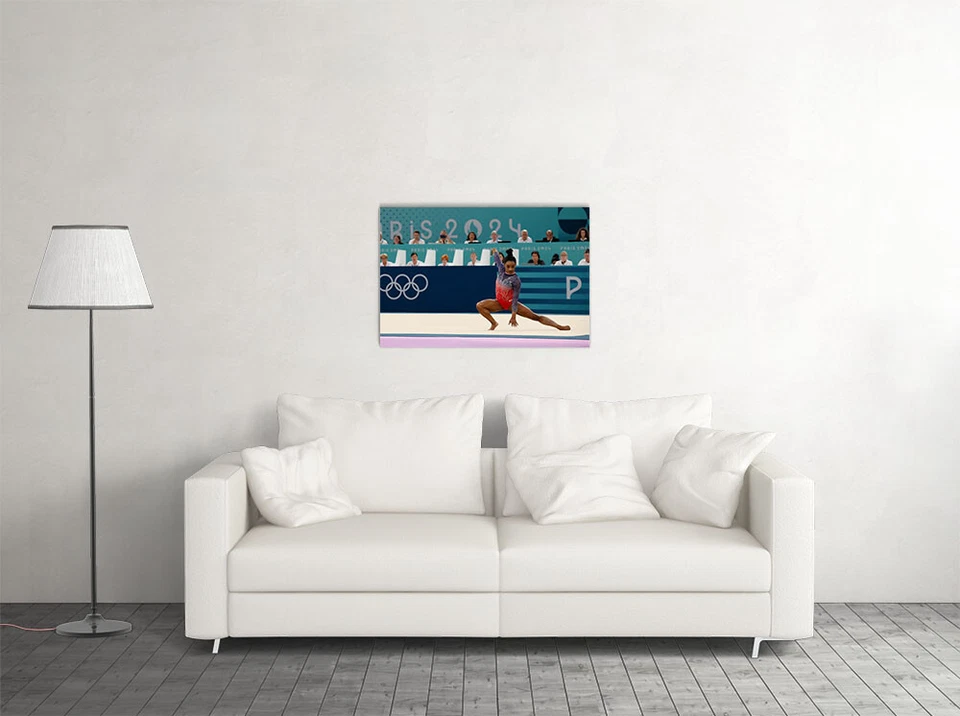 Simone Biles 体操运动员 2024 年夏季游戏体育迷 - 海报 20"x 30" — 第 2/3 张图片