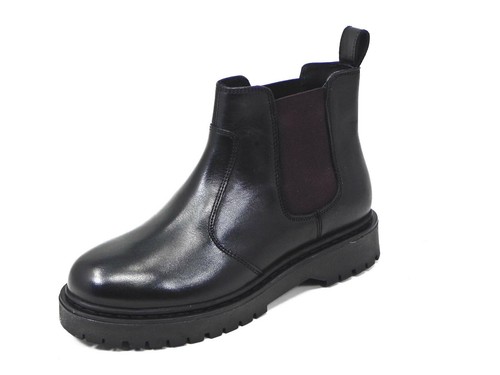 GEOX Stivaletto Donna BLEYZE in pelle Tonnchetto D16QDE 00043 C9B7J mod  beatles | eBay