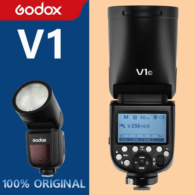 Godox V1C V1-C TTL HSS 1/8000s Blitzgerät Blitz für Canon + X3-C Flash Trigger - Bild 2 von 4