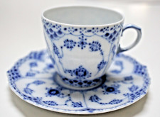 Royal Copenhagen "Musselmalet Vollspitze" Kaffeetasse & Untertasse  1.Wahl top
