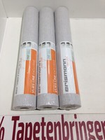 Vliestapete Erismann 3X 5902-31 (3Rollen) Uni Muster Creme Grau Flur Restposten