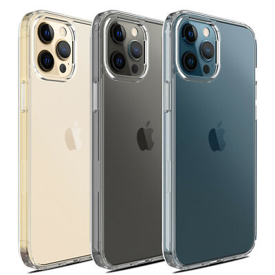 For iPhone 15 14 13 12 11 Pro Max Soft Silicone Clear Cover Shockproof Case Lot