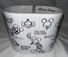Disney Sketchbook Mickey Mouse White Ceramic Bathroom Toothbrush Holder New NWOT