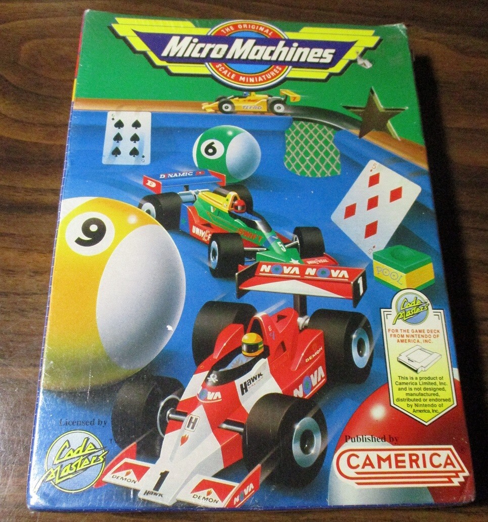 Micro Machines (Nintendo NES, 1991) Camerica LRB Seam Sealed NOS