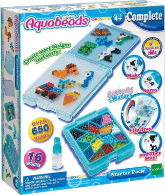 Aquabeads Creative Play Starter Pack Ages 4+ with 650 Beads - NEW