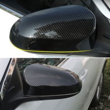 Carbon Fiber Color Rearview Mirrors Trim Cover Fit For Toyota Camry 2012-2017