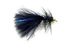 Goldhead BLACK Blue FLASH Damsel Trout Flies 3 Pack Fly Fishing Size 10,12,14