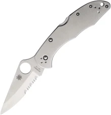 Spyderco Delica 4 Lockback VG10 Stainless Folding Part Serrated Blade Knife 11PS