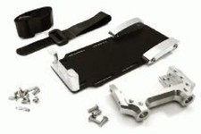 INTEGY INTC28023SILVER LAYDOWN BATTERY TRAY W/ FORWARD SERVO MOUNT FOR AXIAL 1/1