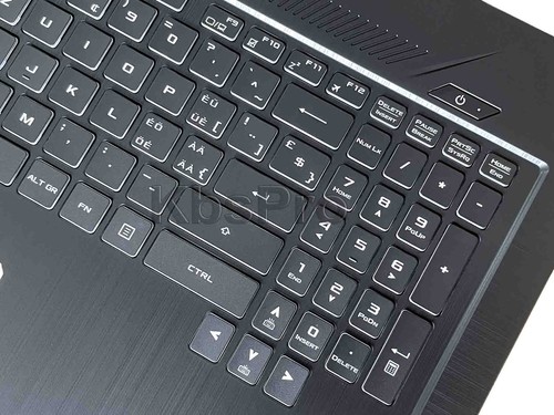 RGB Backlit Tastatur Keyboard Swiss German for Asus TUF705D TUF705DU Palmrest - Afbeelding 5 van 7