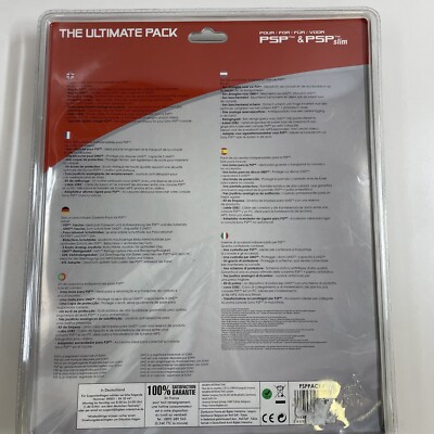 Pack Accessoires PSP Fat (1000) : Coque, Chargeur, Film, Pochette – Bleu – Neuf