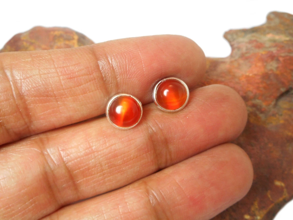 Carnelian stud hotsell earrings
