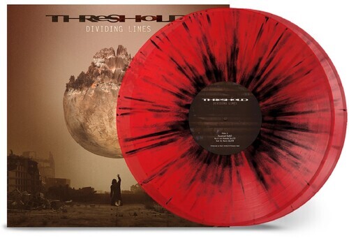 Threshold **Dividing Lines Transparent Red Black Splatter  *NEW RECORD LP VINYL
