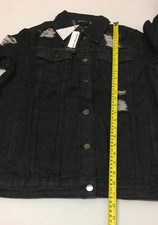 I Saw It First Distressed Oversized Jacket Size 10 {z63}