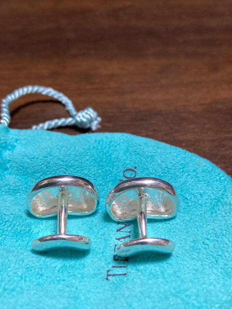 Tiffany & Co. Elsa Peretti Sterling Silver Cufflinks SV 925