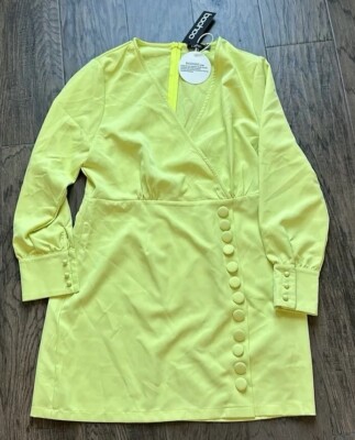 New With Tags Boohoo Lime Green Dress