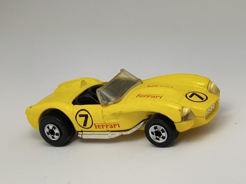 Vintage 1991 Hot Wheels Ferrari 250 Yellow BW #117 Diecast 5665 - 第 1/5 張圖片