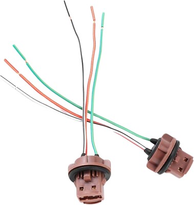 2 Stück Ersatz Birnenhalter Stecker DRL Stop Rück Bremslicht 580 W21/5W 7443