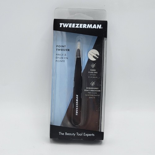 Tweezerman Stainless Steel Point Tweezer Black (1241-CR) - Picture 3 of 6