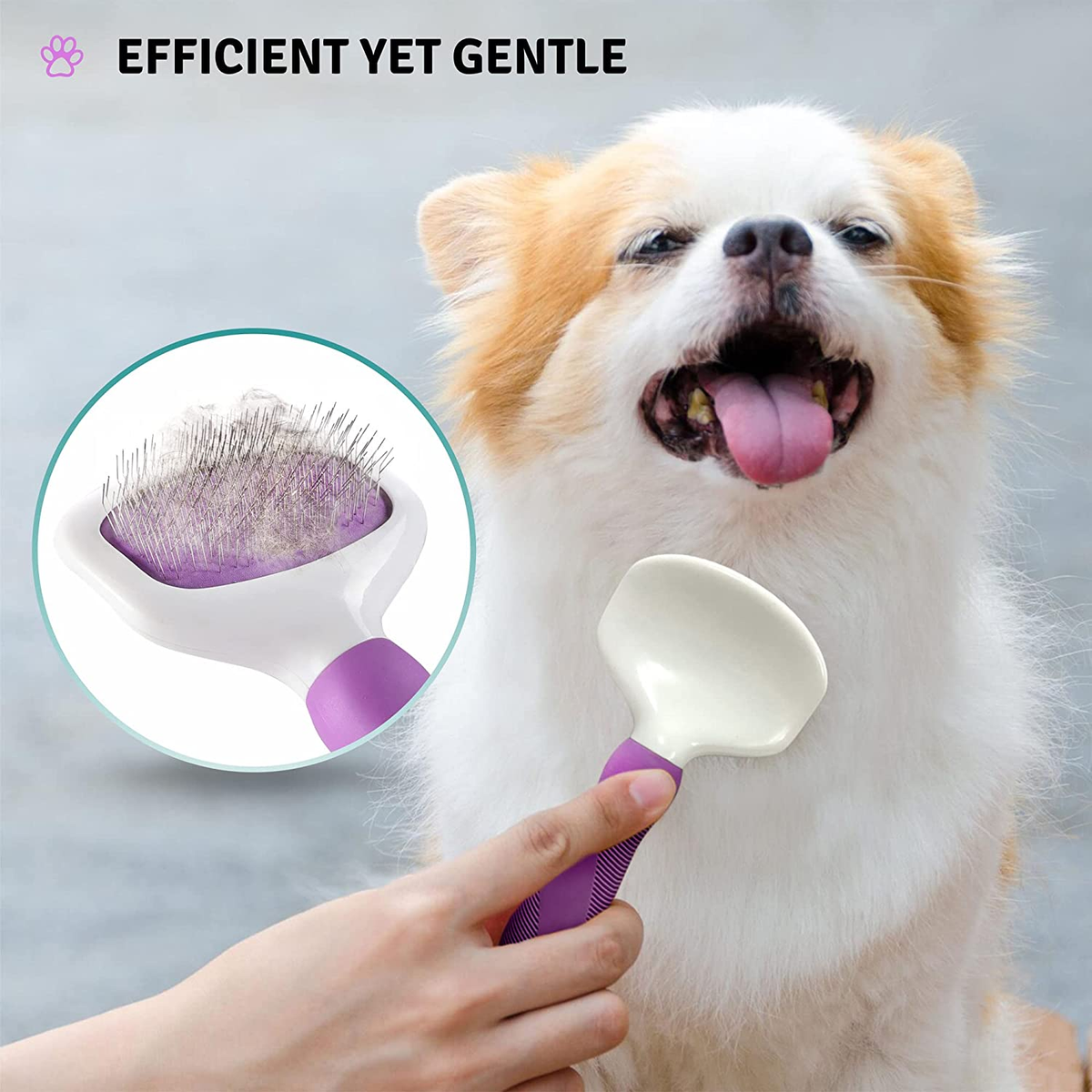 Anrundar Dog Slicker Brush & Comb Kit For Goldendoodles, Poodles, Medium/Long Haired Dogs - View #3