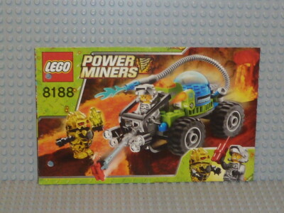LEGO  Power Miners Bauanleitung 8188 Fire Blaster gelocht instruction B4327