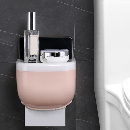 Waterproof Mount Bathroom Toilet Paper Rolls Phone Holder Shelf Organizer AUSTOC - Picture 5 of 11