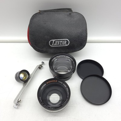 Vintage Lentar Polaroid Camera Lens Set Wide Angle Telephoto Tele-Wide Finder 