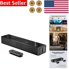 Enhanced TV Soundbar 16 Inch 60W Bluetooth 5.0 HDMI ARC Optical AUX USB Wired