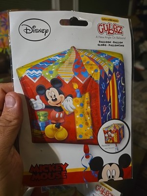 Mickey Mouse UltraShape Cubez Foil Birthday Balloon 15'' Brand New