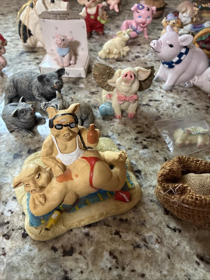 Vintage Lot Ceramic Pigs 48 - Image 4 of 4