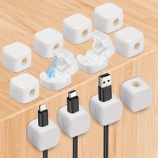 12 Pack Magnetic Cord Holder Cable Clips Appliance Cord Organizer for Desk Ca...