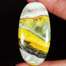 100% Natural Bumble Bee Jasper Oval Cabochon Gemstone 60.65 CT 26x51x5 mm LP-16