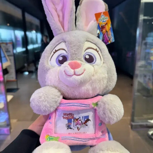 Zootopia Judy Hops Plush Doll Photo Frame, New