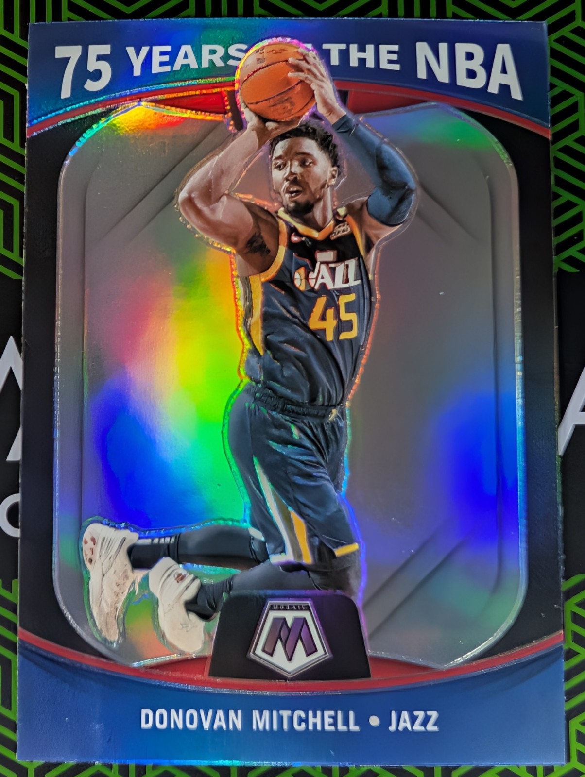 Donovan Mitchell 2021-22 Panini Mosaic Basketball 75 Years Of The NBA #79 Jazz
