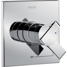 Delta Faucet Ara 17 Series DualFunction Shower Handle Valve Trim Kit, Chrome ...