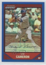 2007 Bowman Chrome Blue Refractor 42/150 Mike Cameron #40 0a1