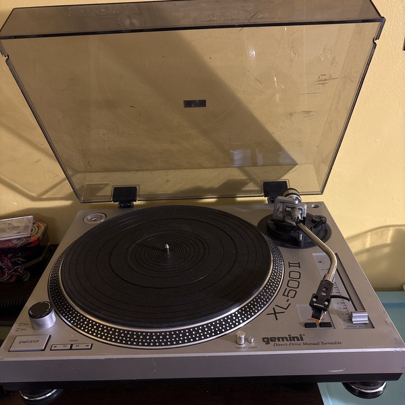 Gemini XL-500 II Professional DJ Direct Drive Manual Record Player Turntable VTG