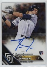 2016 Topps Chrome Rookie Auto Travis Jankowski #RA-TJ Auto r9d