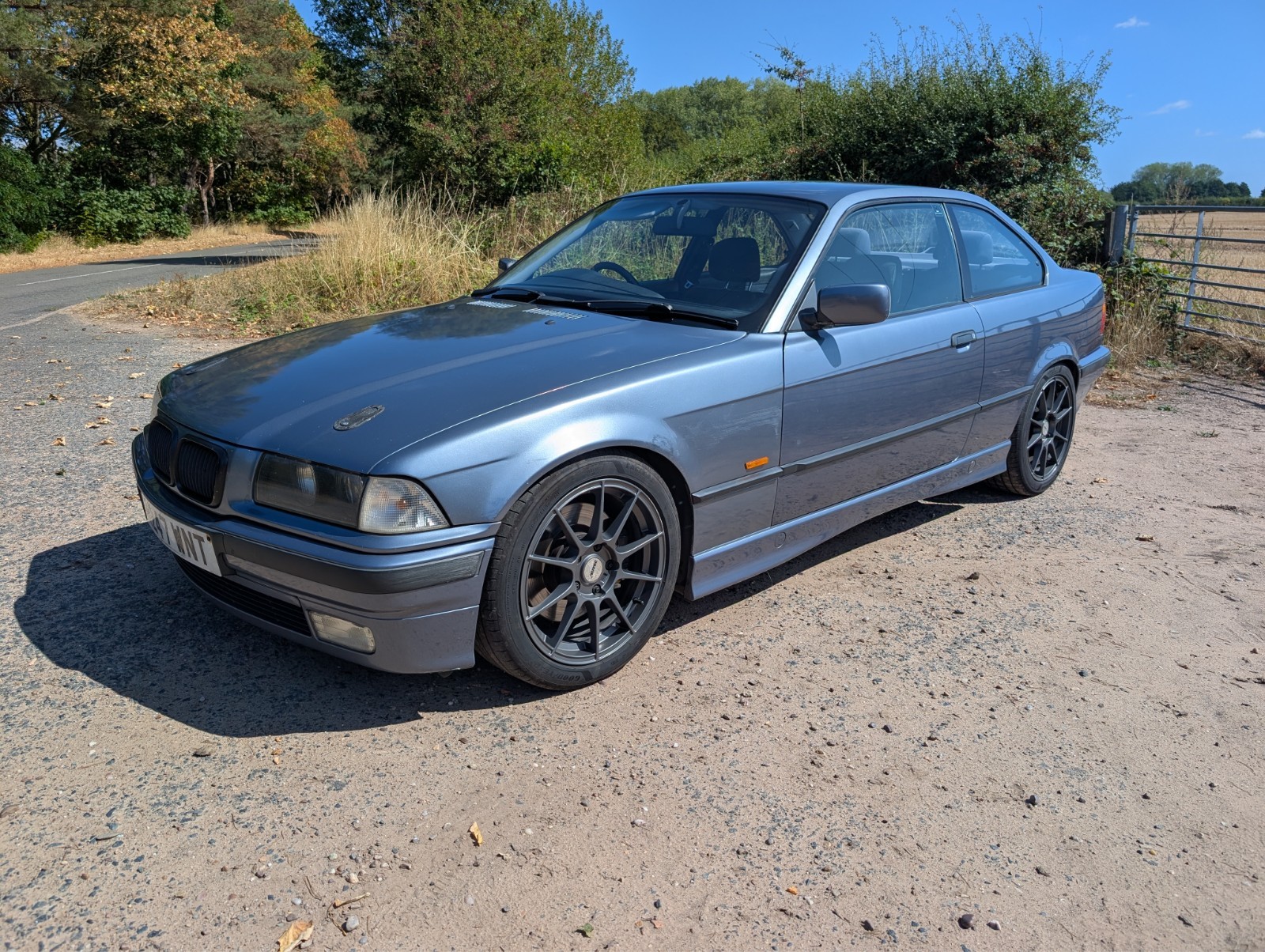 Bmw E36 323i Coupe 2.8 M52 5spd Blue M3 3.2 LSD Bilstein B14 Coilovers Fast Road