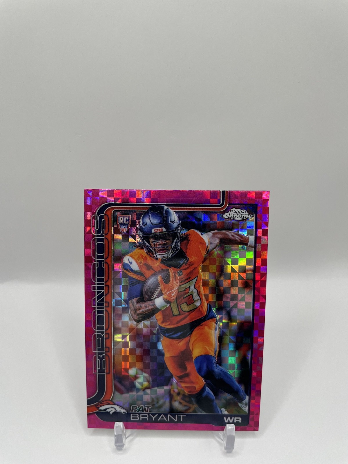 2025 Topps Chrome - Rookies Pat Bryant #313 Hot Pink X-Fractor (RC)