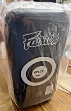 1pc Fairtex KPLC2 Muay Thai Kick Pad Superior All Genuine Leather RIGHT ONLY New