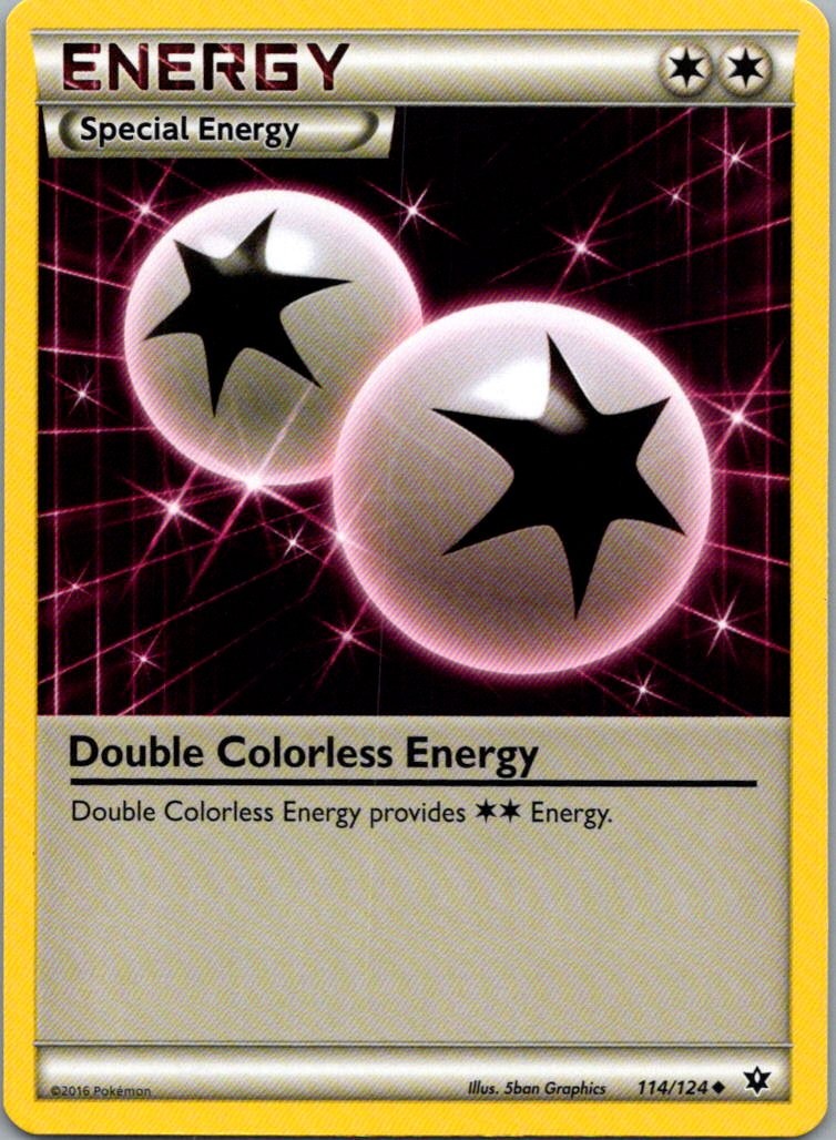 Pokemon TCG Double Colorless Energy 114/124 Fates Collide NM