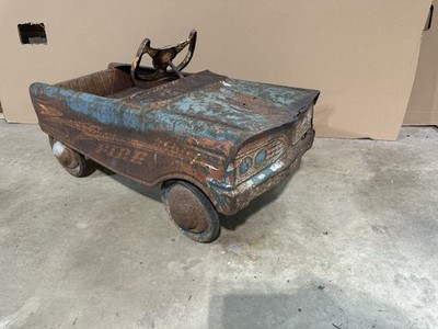 Vintage Blue 1960s Murray Tee Bird Pedal Car Great Patina Old Look
