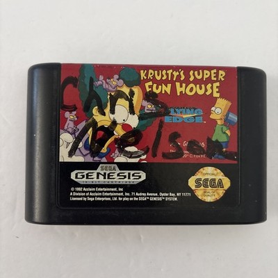 Krusty s Super Fun House SEGA Genesis Cartridge Only