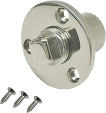 Garboard Boat Drain Plug Kit for 1 Inch Hole Marine 316 Stainless Steel Vent Con