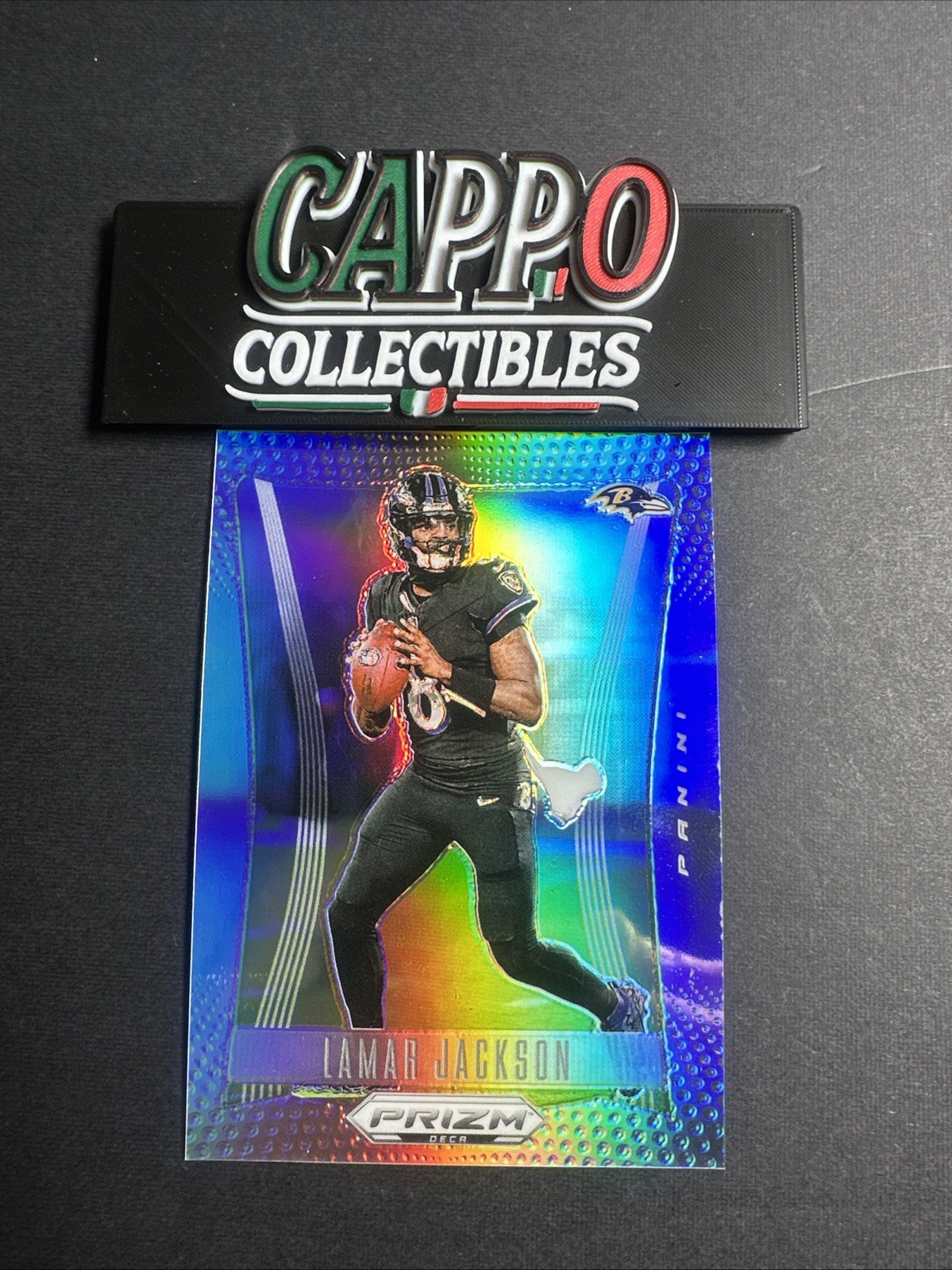 2024 Panini Prizm DECA - LAMAR JACKSON True Silver Prizm #20 Ravens SSP